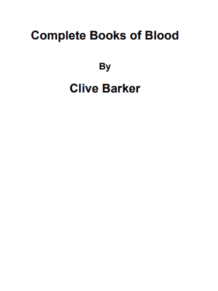 Books of Blood PDF